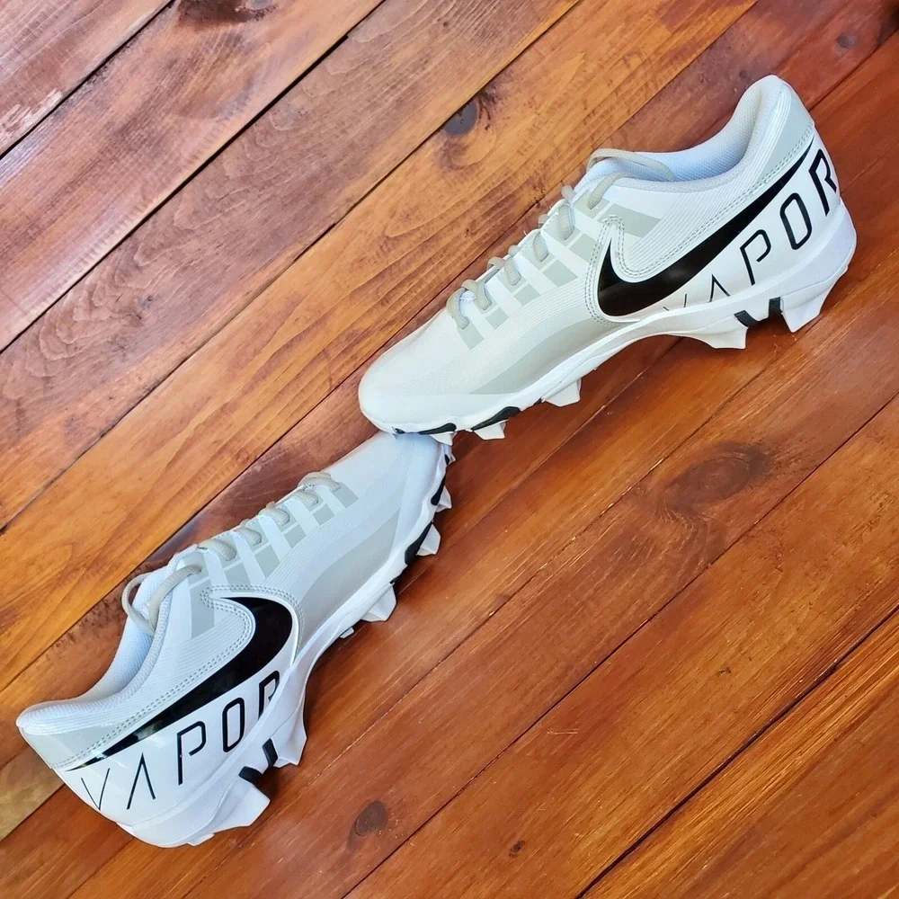 Nike Vapor Edge Shark Football‎ Cleats White Gray DQ5114-100 Mens Sz 11.5